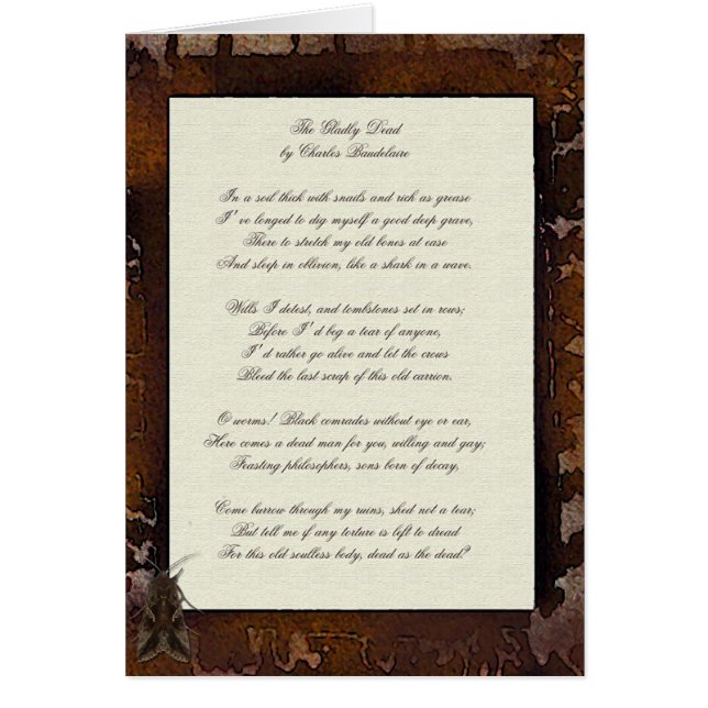 喜んで死んだカード (正面)