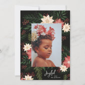 喜んで |エレガントクリスマスボタニカル シーズンカード (正面)