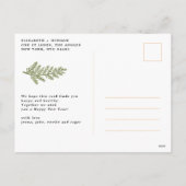 喜んで |エレガントクリスマスポインセチア シーズンポストカード (裏面)