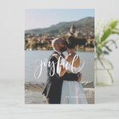 喜んで |スクリプエレガントトとフォトクリスマス シーズンカード (スタンド正面)