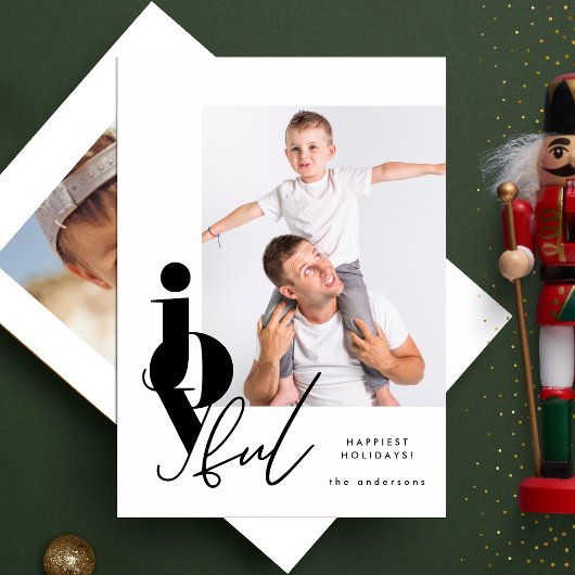 喜んで |デザイナースクリプト数々のの写真モダン シーズンカード