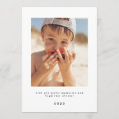 喜んで |デザイナースクリプト数々のの写真モダン シーズンカード (裏面)