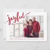 喜んで |ハッピーホリデーズフォトカード シーズンカード (正面)