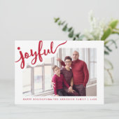喜んで |ハッピーホリデーズフォトカード シーズンカード (スタンド正面)