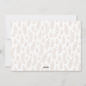 喜んで |ミニマモダンリストBeige Arch 2写真 シーズンカード (裏面)