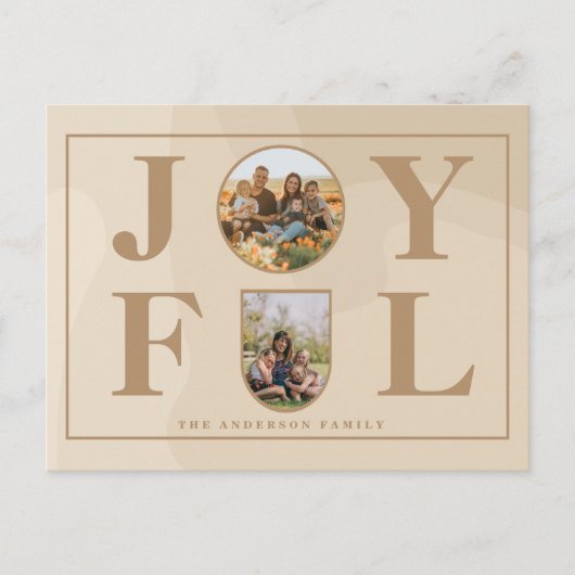 喜んで |ミニマモダンリストBeige Arch 2写真 シーズンポストカード (正面)