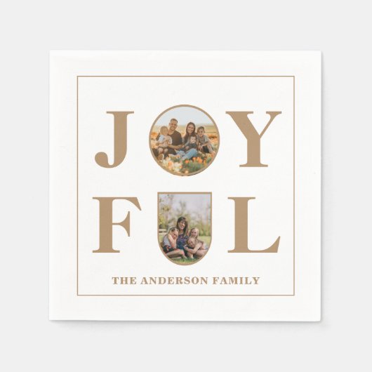 喜んで |ミニマモダンリストBeige Arch 2写真 スタンダードカクテルナプキン (正面)