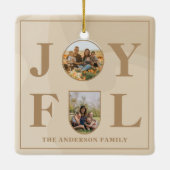 喜んで |ミニマモダンリストBeige Arch 2写真 セラミックオーナメント (裏面)