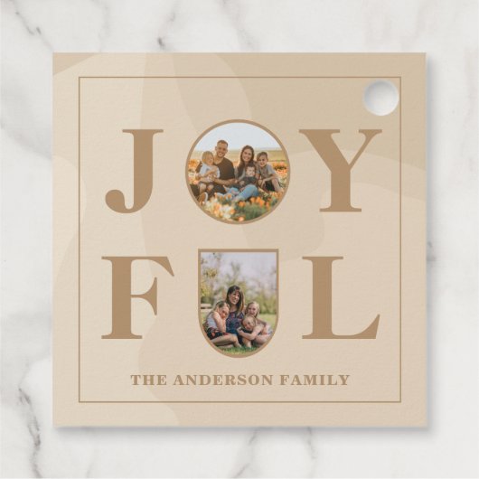 喜んで |ミニマモダンリストBeige Arch 2写真 フェイバータグ (裏面)