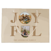 喜んで |ミニマモダンリストBeige Arch 2写真 ラージペーパーバッグ (裏面)