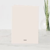 喜んで |メリークリスマス |家族の写真金ゴールド 箔グリーティングカード (裏面)