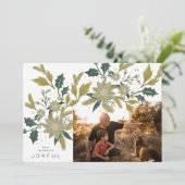 喜んで |ヴィンテージCHRISTMAS Botanicsフォトフレーム シーズンカード (スタンド正面)