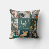 喜んで |写真エレガントの数々のクリスマス クッション (裏面)