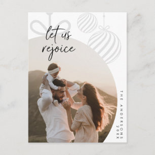 喜んで、家族の写真、季節の挨拶 ポストカード