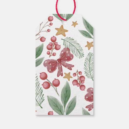 喜んで | 水の色の弓のクリモダンスマス ギフトタグ (裏面)