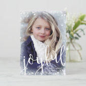 喜んで |霜の降りたクリスマスフォト シーズンカード (スタンド正面)