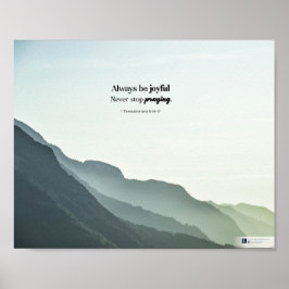 喜んで（1テサロニケ5:16-17） ポスター