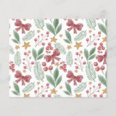 喜んで | 2写真モダンクリスマスホリデー予算 (裏面)