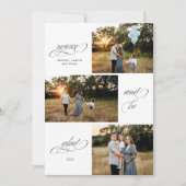 喜んで、3枚の写真のデザインを喜びなさい シーズンカード (正面)