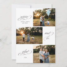 喜んで、3枚の写真のデザインを喜びなさい