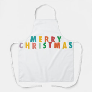 喜メリーび クリスマスカラフル エプロン