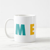 喜メリーび |クリスマスカラフル コーヒーマグカップ (左)