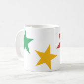 喜メリーび |クリスマスカラフル コーヒーマグカップ (正面左)