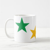 喜メリーび |クリスマスカラフル コーヒーマグカップ (左)