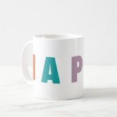 喜メリーび |クリスマスカラフル コーヒーマグカップ (正面左)