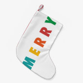 喜メリーび |クリスマスカラフル スモールクリスマスストッキング (正面 (吊り時))
