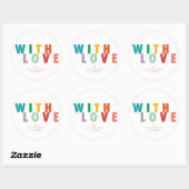 喜メリーび |クリスマスカラフル ラウンドシール (シート)