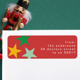 喜メリーび |クリスマスカラフル ラベル