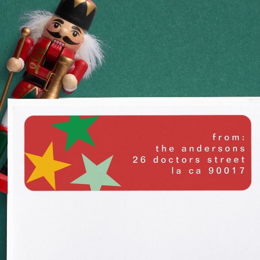 喜メリーび |クリスマスカラフル ラベル