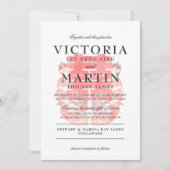 喜上喜&鸳鸯 中式婚礼 招待状 (正面)