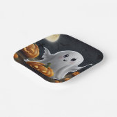 喜不気味び:ゴーストハロウィーンおもしろい ペーパープレート (傾斜あり)