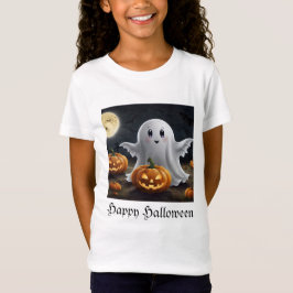 喜不気味び：ゴーストハロウィーンおもしろい Tシャツ