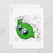 喜光湖を流れる緑の喜コ ポストカード (正面/裏面)