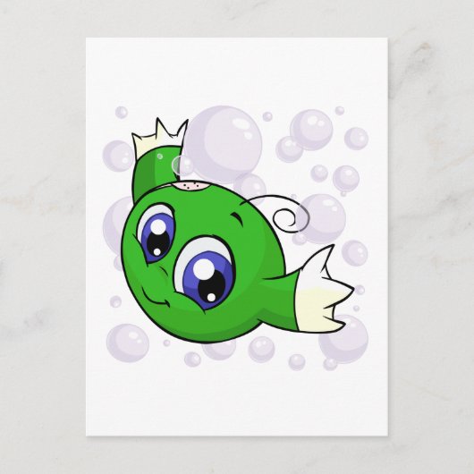 喜光湖を流れる緑の喜コ ポストカード (正面)