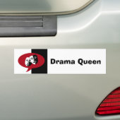 喜劇および悲劇のマスク バンパーステッカー (車上)