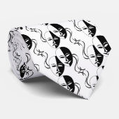 喜劇および悲劇の劇場のマスクか顔 ネクタイ (ロール)