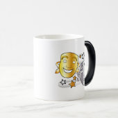 喜劇および悲劇の様式化された戯曲マスク モーフィングマグカップ (正面右)