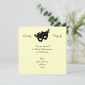 喜劇および悲劇の黒いマスクの招待状 招待状 (スタンド正面)