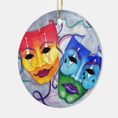 喜劇および悲劇 セラミックオーナメント (左)