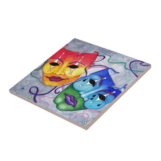 喜劇および悲劇 タイル (側面)