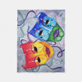 喜劇および悲劇 フリースブランケット (正面)