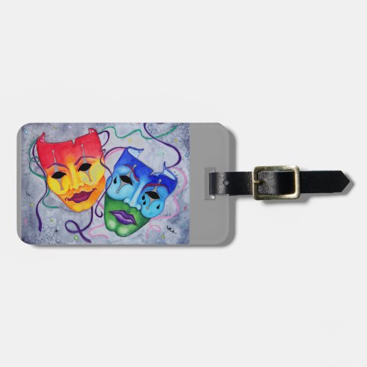 喜劇および悲劇 ラゲッジタグ (正面横)