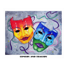 喜劇と悲劇のプリント