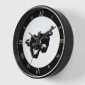 喜劇と悲劇の劇場の壁時計 壁時計 (傾斜)