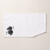 喜劇と悲劇の劇場マスク白 バスタオルセット (ハンドタオル)