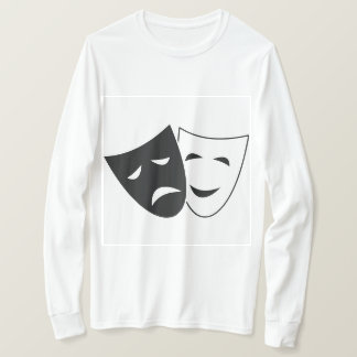 喜劇と悲劇の劇場マスクTシャツ Tシャツ